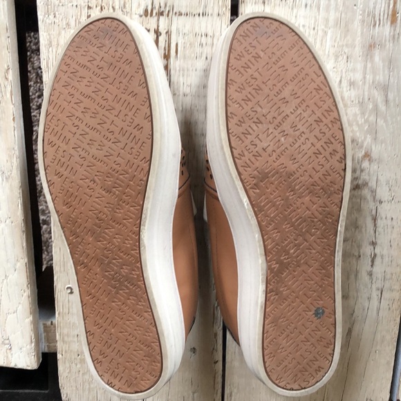 Nine West cut out slip on brown loafers - Picture 8 of 8